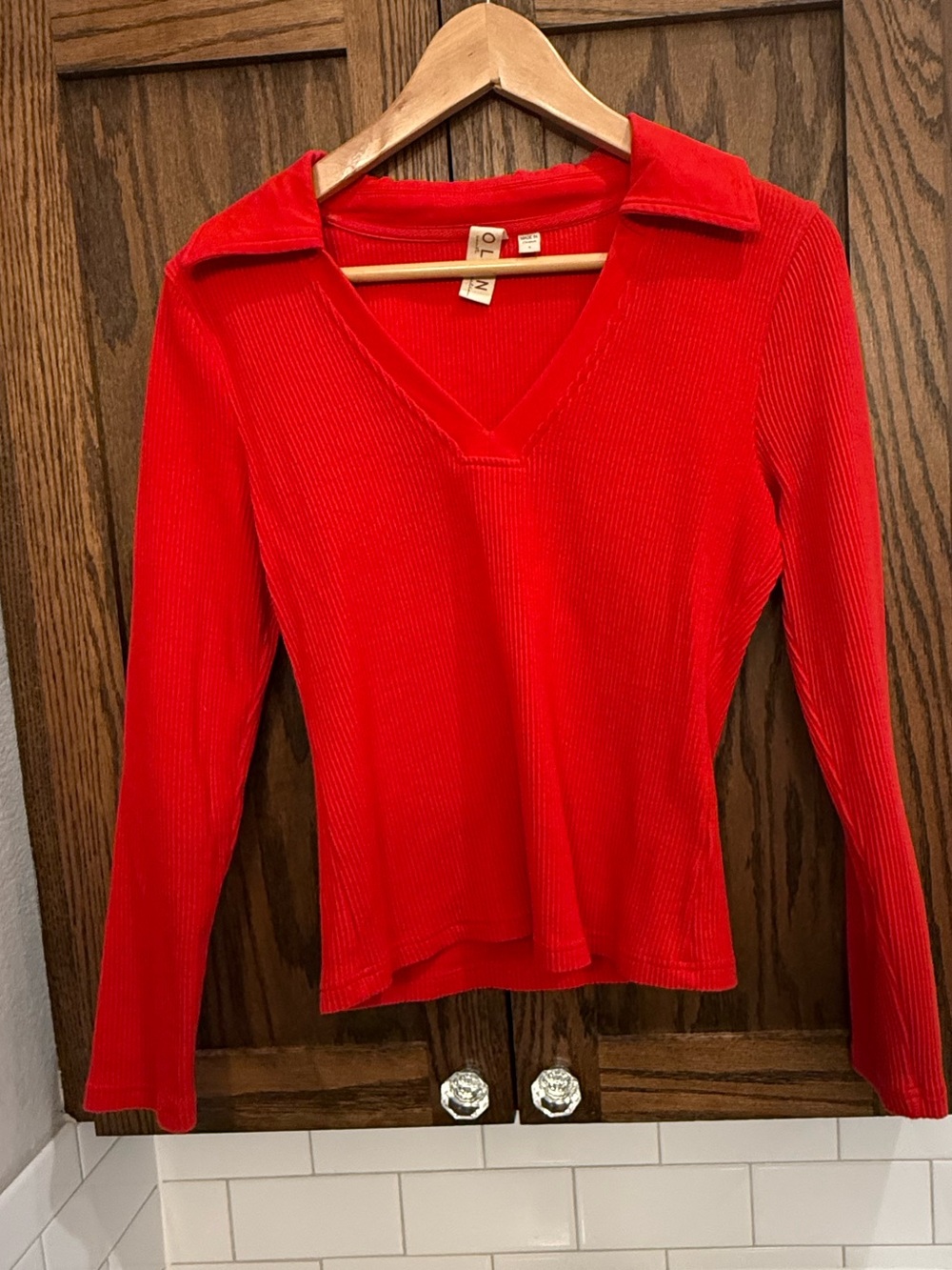 Dolan Ribbed Collared Top from Anthropologie